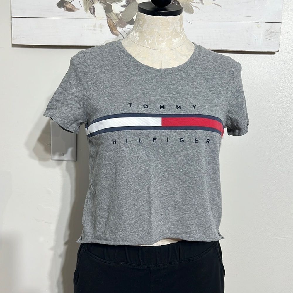 Tommy crop tee
